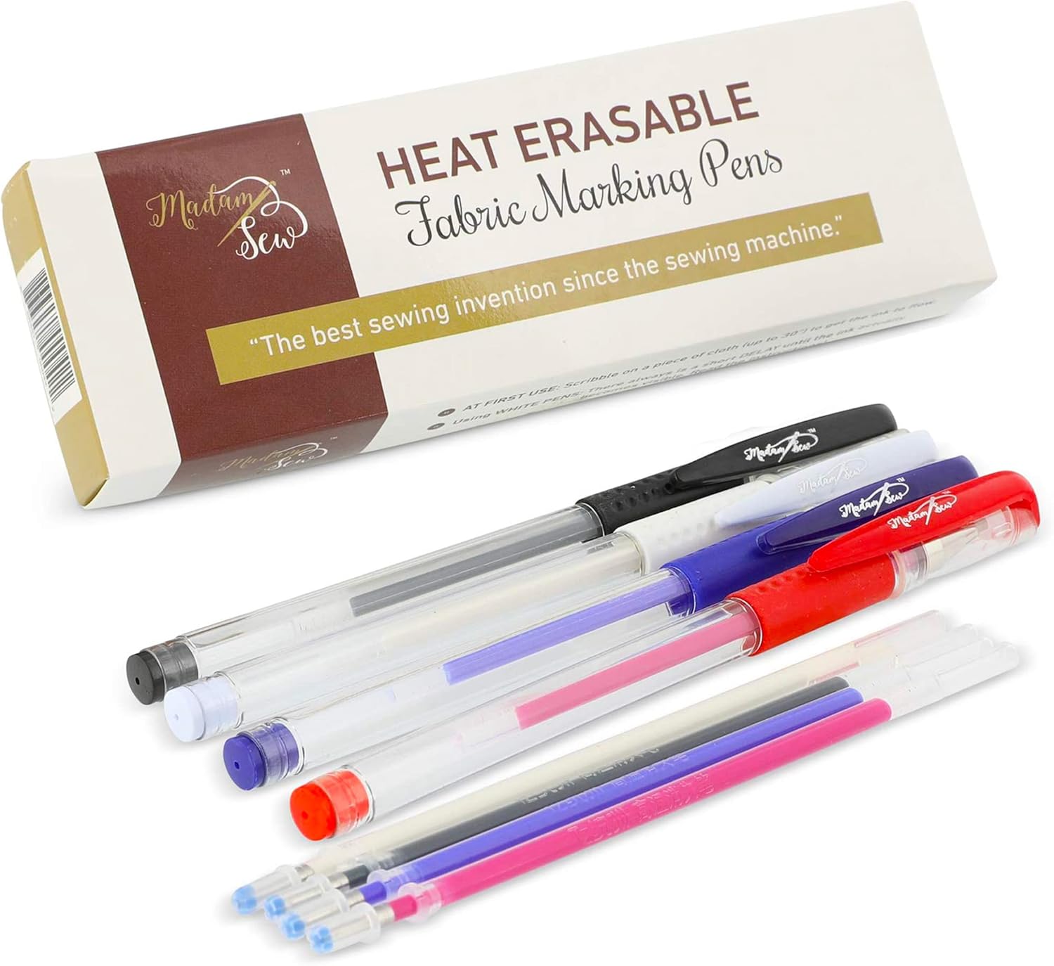 Heat-Erasable Fabric Marking Pens by Madam Sew